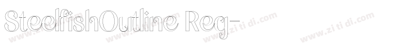 SteelfishOutline Reg字体转换